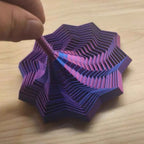 5pcs 3D Printing Expanded Sensory Fidget Star Model Visual Illusion Hexagon Whirling Spiral Ornaments Stress Relief Gift