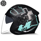 2025 Latest High Quality Motorcycle Helmet Half Covering Dual Lens Cascos para Motos Male Female Couple Capacetes de Moto