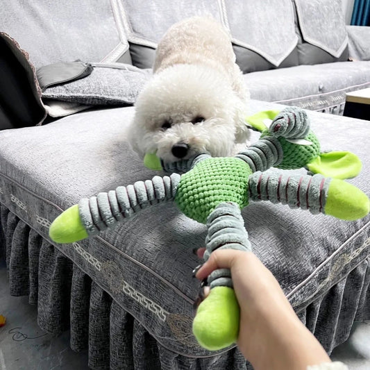 Indestructible Large Dog Squeaky Plush Toy – Animal Shape