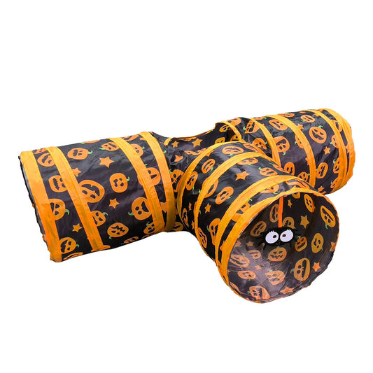 Halloween Pumpkin Cat Tunnel – Foldable Toy