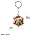 Movie Rotatable Spider Blade Keychain Creative Spider Keyring Cosplay Props Handsome for  Men Women Backpack Jewelry