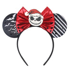2026 Latest Fashion Ear Headband Sequin Bows For Girl Adult Kids Halloween Party Cosplay Hair Accessories Princess Hairband