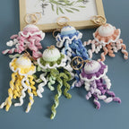 Funny Shrimp Crochet Keychain Cute Ocean Bag Charm