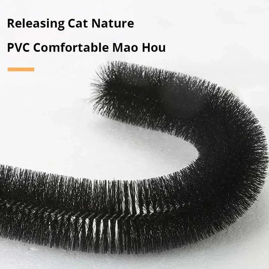 Cat Toy Arch Self Groome Pamper Feline with A Massage Grooming Rubbing Brush with Scratching Pad Toy for Cats Interactive Toys - WTN Essentials 