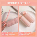 Bangs curling Irons Lazy Hair Rollers Fluffy Styling Clips Air overnight Curling heatless curler DIY Hair Styling accessories