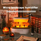 Rain Clouds Aroma Diffuser Zen Raindrops Air Humidifier Essential Oil Diffuser USB Desktop Ultrasonic Sprayer With 7 Night Light