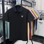 Men's Summer Luxury Brand Cotton 100% Polo Shirt Lapel Printing Short Sleeves T-Shirt Business Leisure Ventilate Men's Clothing