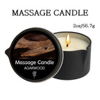 Massage Oil Candle, for Stress Relief and Skin Moisturizing, Scented Candles Aromatherapy SM Product Spa Essentials, Luxury Cand