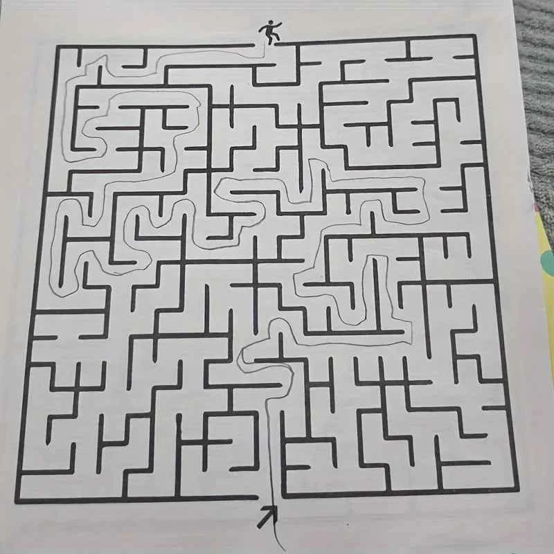 Kids Maze Game Book – 32 Page Brain Training & Puzzle Activity