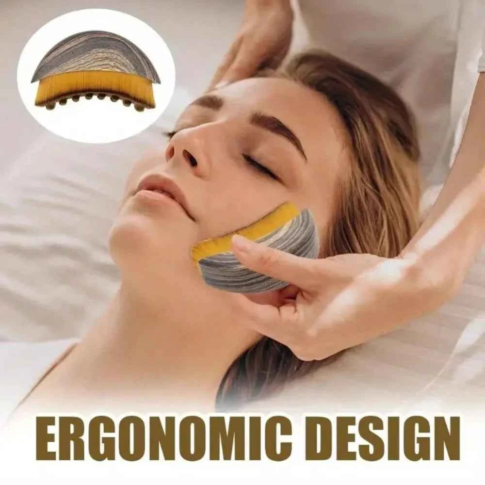 Lymphatic Contour Face Brush Lymphatic Drainage Reduce Puffiness Relief Fatigue Facial Massager Face Chin Skin Sculpting Tool