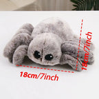 Realistic Plush Spider Toy - Gray Spider Doll Gift for Christmas