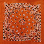 New Fashion Hip Hop 100% Cotton Bandana Square Scarf Gradient Color Paisley Headband Printed For Women/Men/Boys/Girls
