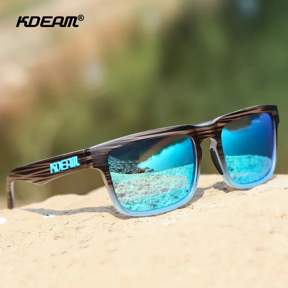 KDEAM Square Polarized Sunglasses UV400 for Men & Women