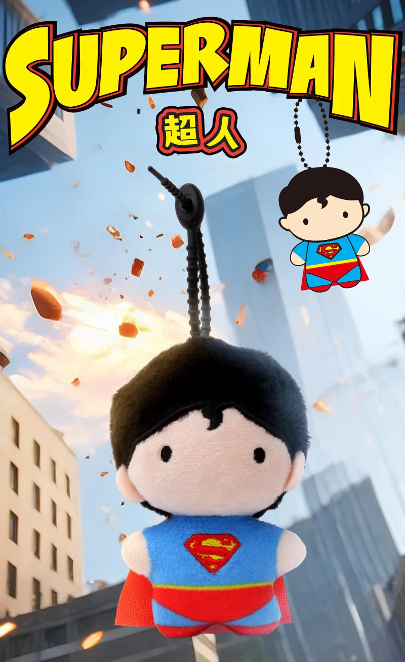 DC Justice League Plush Keychain Superhero Bag Charm