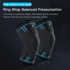 1 Pcs Compression Knee Support Sleeve Elastic Breathable Knee Pads Brace Springs Gym Sports Protector Basketball Volleyball Run