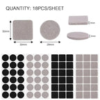 Thickened Self-adhesive Felt Chair Leg Pads Anti Slip Scratch Resistant Noise Resistant Floor Furniture Protection Pads Gaskets