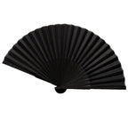 Black vintage hand fan Folding fan Dance wedding parties favor Chinese dance ball folding fans