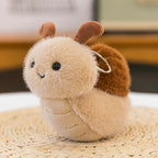 1 Piece Small Insect Plush Toy Doll Keychain Creative Stuffed Doll Bag Pendant Cute Snail Bee Keyring Birthday Gift