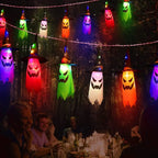 5-Piece Halloween Witch Hat String Lights Colorful LED Decor