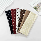 1pc Polka Dot Yoga Elastic Headband – Fashionable Dot-pattern Makeup Headband, Sports & Fitness Sweat-absorbent Hairband