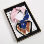 2024 Luxury Square Silk Scarf for Women Hijab Hair Bands Neckerchief Female Satin Shawl Ribbon Headband Fashion Wraps Bandana