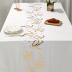 20th 30th 60th Birthday Table Runner Decor for 20 30 60 Birthday Table Party Supplies 3M Gold Table Runner Roll  Birthday Decor