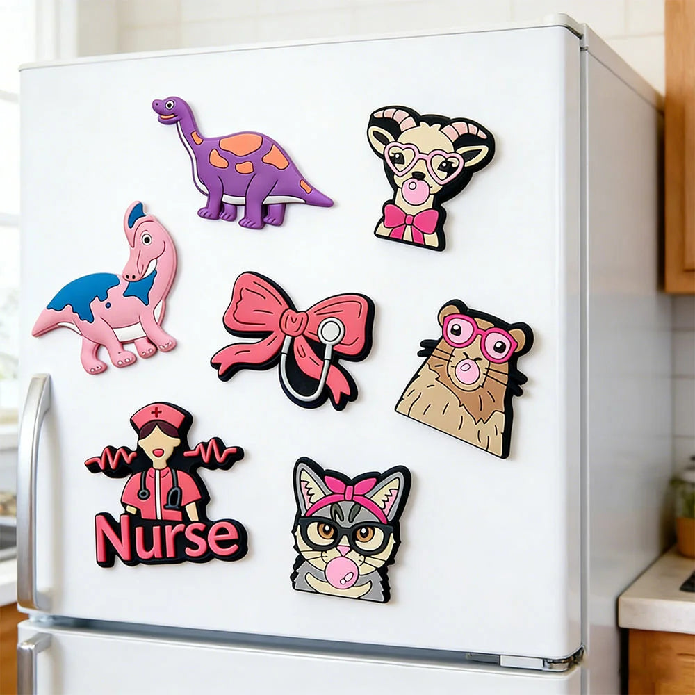 Custom PVC Fridge Magnets Personalized Soft PVC Silicone Magnet For Gift Customized Soft Rubber Refrigerator Magnet As Souvenir