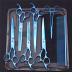 Pet Grooming Scissors Purple Dragon Japan Stainless Pink Curved Scissors For Dogs Dog Thinning Scissors Pet Chunker Shears Z3003