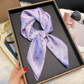 2025 New Fashion 70X70cm Women's Scarf Silk Paisley Print Scarf Square Shawl Decorative Headband Neck Luxury Design Bandana
