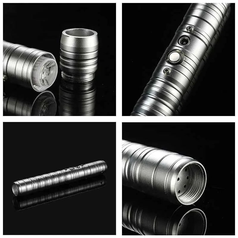 RGB Metal Laser Lightsaber Cosplay Light Saber Sword Sabre De Luz Kpop Lightstick Espada Rave Weapon Toys Flashing
