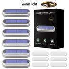 5 Years Lifespan Solar LED Step Lights Waterproof IP68 Outdoor LED Deck Lights Auto ON OFF for Stairs Driveway Deck Walkway Dock