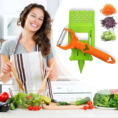 Cocororo Peeler Fruit And Vegetable Peeler Multifuncional Doble Strips For Potato Orange With Juicer And Potato Zest Peeler