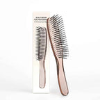Japanese Premium Head Massager Scalp Brush Hair Massager Shampoo Brush Wet Plastic Detangling Brush Hair Cleaning Comb Rose Gold
