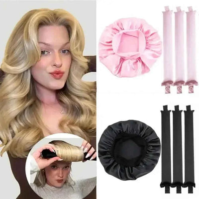 Heatless Curling Rod Headband No Heat Hair Rollers Sleeping Soft Flex Rod for Overnight Curls All Hair Types Styling Tools