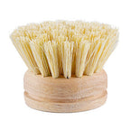 Replaceable Dish Brush Wooden Handle Stain Remove Pot Brush Portable Household Cleaning Scrub Brushes Kitchen Accessories