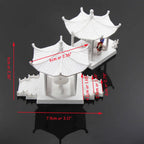 GY01 2 Sets Pavilion Model Gloriette Chinese Construction Educational 1:100 1:75 1:160 Railway Modeling