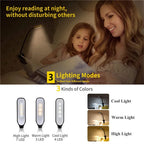 Book Light Mini 7 LED Reading Light Rechargeable 3-Level Warm Cool White Flexible Easy Clip Lamp Read Night Reading Lamp in Bed