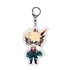 Anime My Hero Academia Keychain Acrylic Men Car Accessories Pendant Cosplay for Women Cute Bag Acrylic KeyRing Gift Trinket Fans