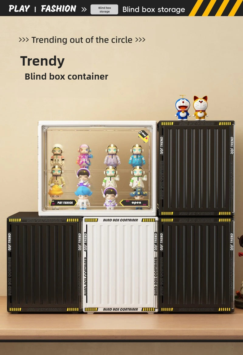 Three Layer Acrylic Display Rack Transparent Showcase Handmade Anime Car Model Blind Box Storage Box Jewelry Sorting Box