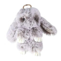 Fluffy Bunny Plush Keychain Cute Rabbit Bag Charm