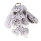 Fluffy Bunny Plush Keychain Cute Rabbit Bag Charm