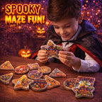 Halloween Mini Maze Game - Bulk Handheld Educational Puzzle for Kids Party Favors Travel Game Graduation Classroom Activity