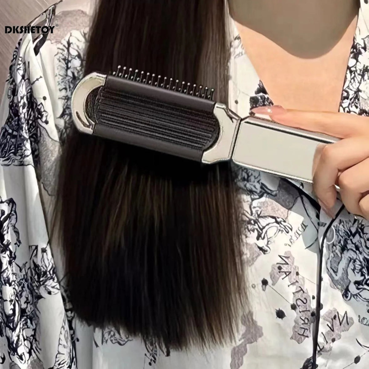 Folding Mini Hair Combs with Mirror For Travel hair styling tools Cartoon Hairbrush Head Massage Anti-Static Brushes mirrors