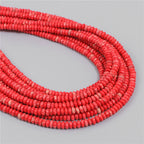 Natural Flat Round Stone Beads Abacus Shape Jaspers Quartzs Gems Beads For DIY Necklace Earrings Jewelry Making Accessori 2*4mm