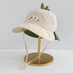 Cartoon Sunshade Baby Beach Hat Cute Bear Rabbit Ears Boys Girls Sun Visor Cap Summer Outdoor Breathable Mesh Panama Hats