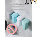Magnetic Suction Mouthwash Cup Wall Mounted Magnet Toothbrush Holder for Home Bathroom Shower Drain Rack Brushing Accessories