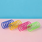Kitten Cat Toys Wide Durable Heavy Gauge Cat Spring Toy Colorful Springs Cat Pet Toy Coil Spiral Springs 4/8/16/20pcs - WTN Essentials 