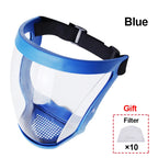 Transparent Kitchen Face Shield Anti-Fog Protective Visor for Cooking