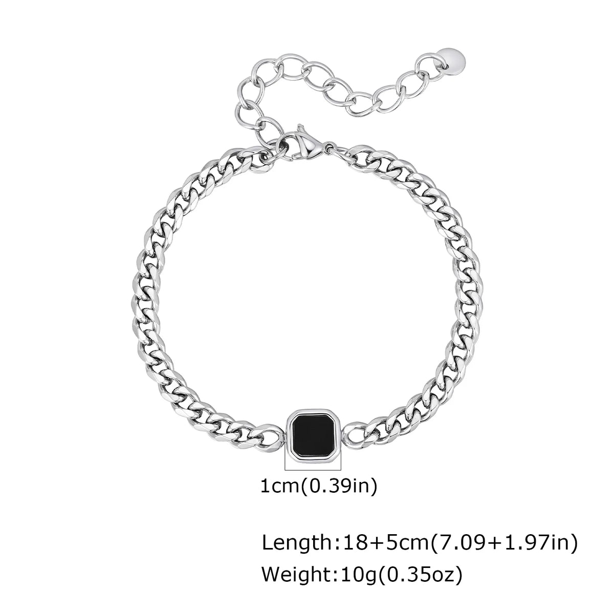Stylish Men's Chain Bracelet,Hip Hop Stainless Steel Cuban Chain Wristband,Jewelry Gift for Father Son Husband BBF