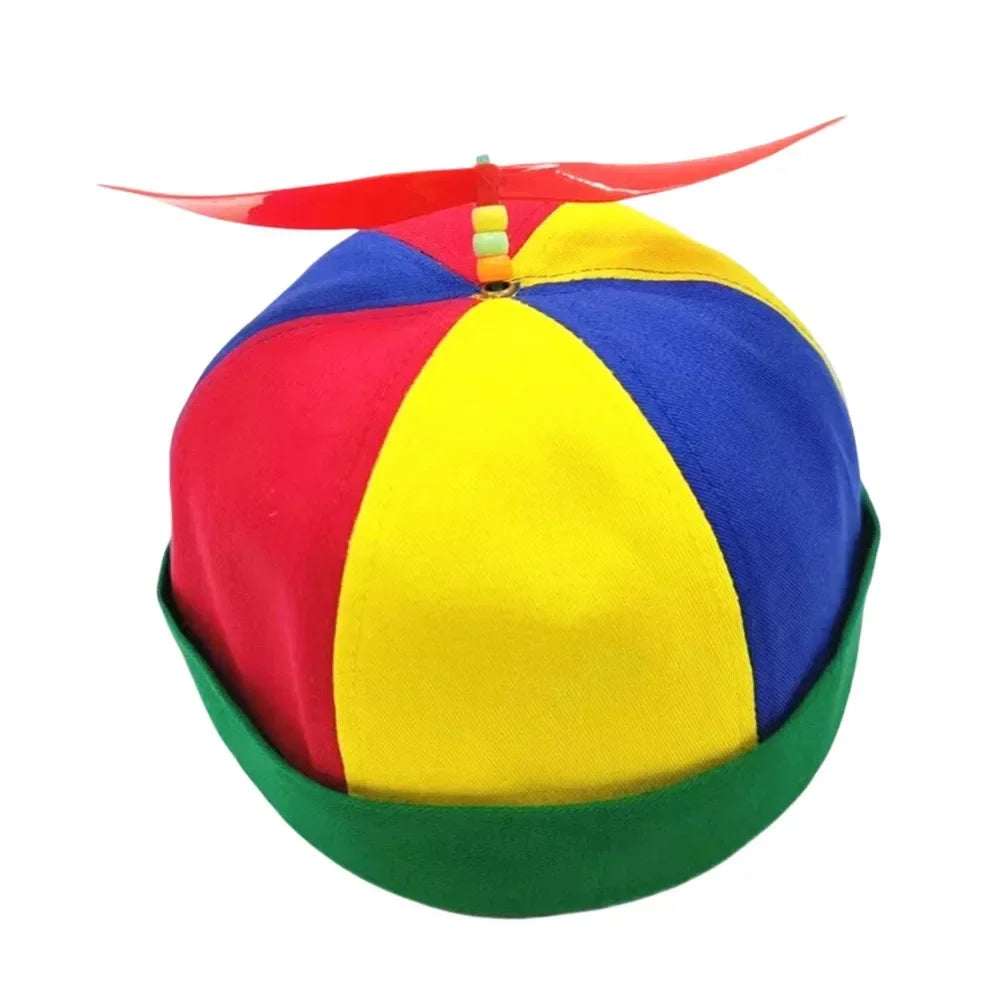 Bamboo Dragonfly Rainbow Sun Cap Funny Adventure Dad Hat Snapback Hat Helicopter Propeller Design for  Boys Girls Adult